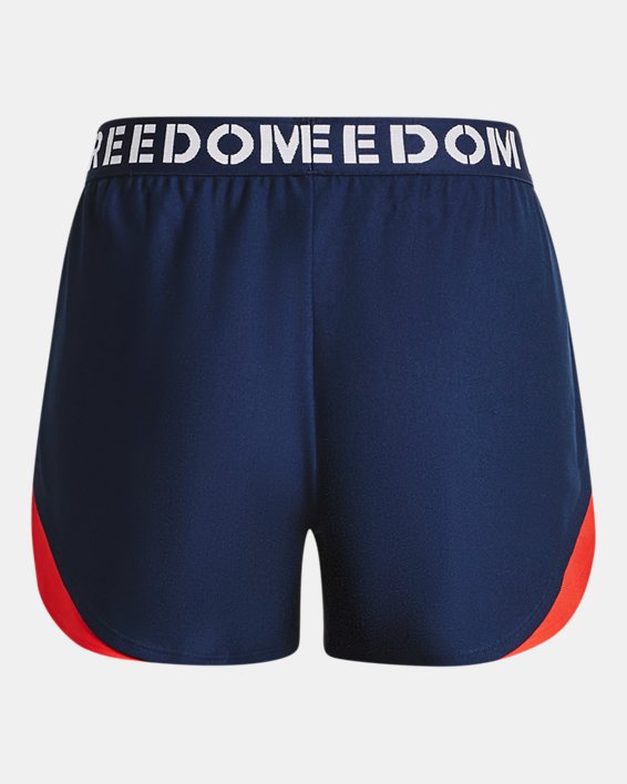 Women's UA Freedom Play Up Shorts, Blue, pdpMainDesktop image number 5